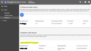 Google Merchant Center - dodatkowy feed