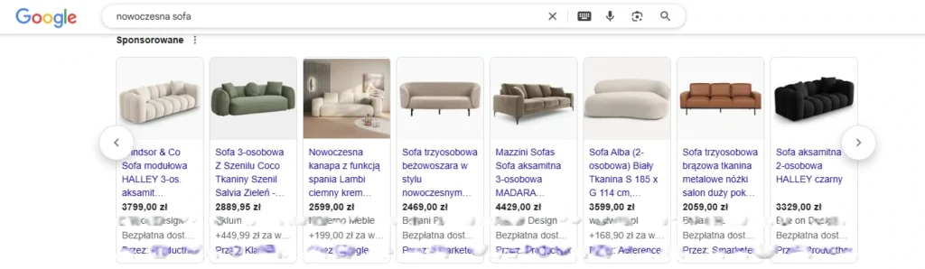Google Zakupy, Shopping, reklama produktowa 