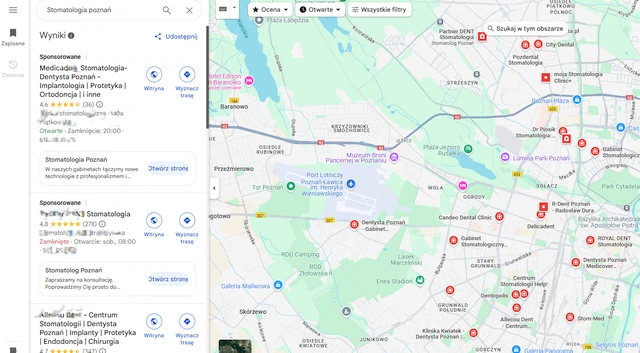 Reklamy w Google Mapy